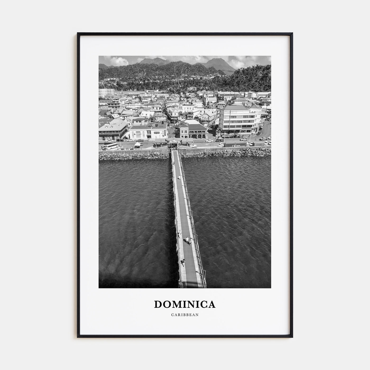 Dominica Portrait B&W Poster