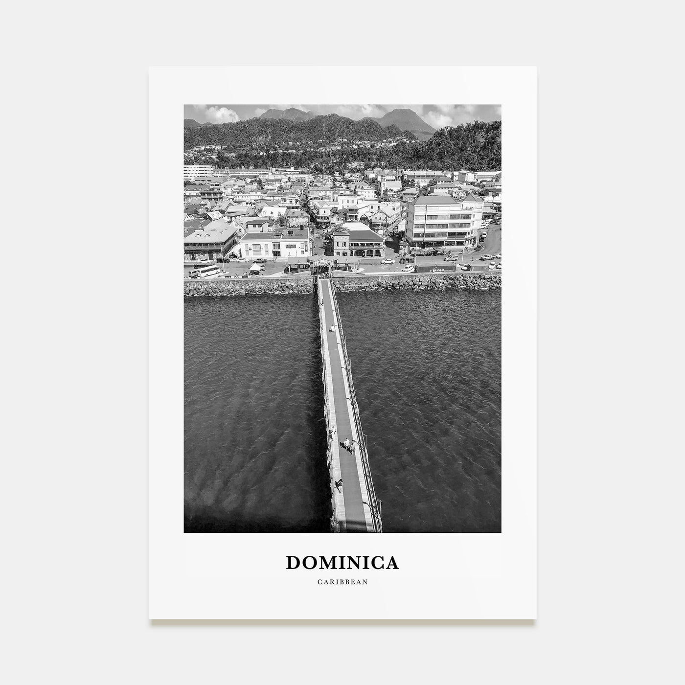 Dominica Portrait B&W Poster