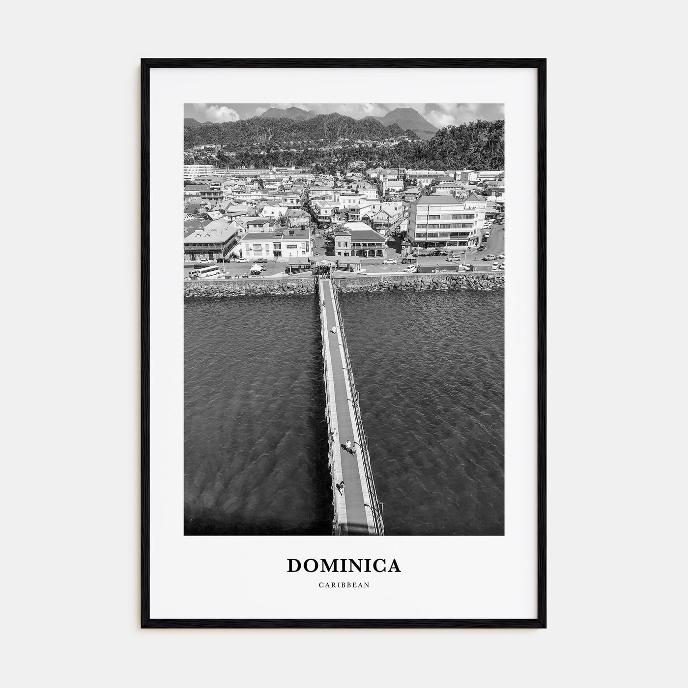 Dominica Portrait B&W Poster
