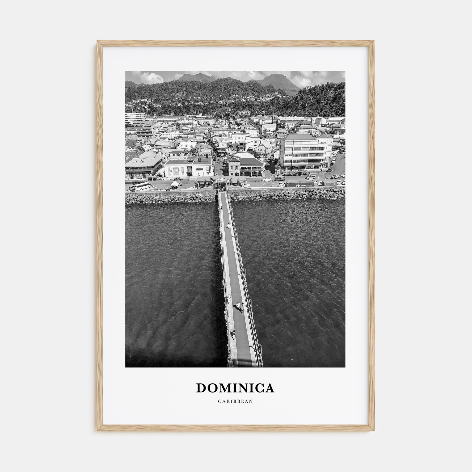 Dominica Portrait B&W Poster