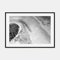 Dominican Republic Landscape B&W Poster