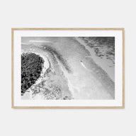 Dominican Republic Landscape B&W Poster