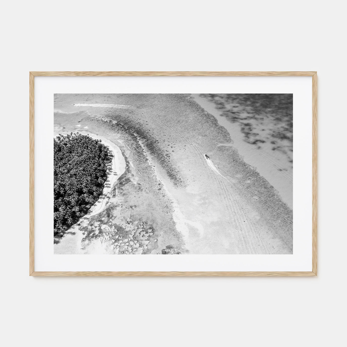 Dominican Republic Landscape B&W Poster