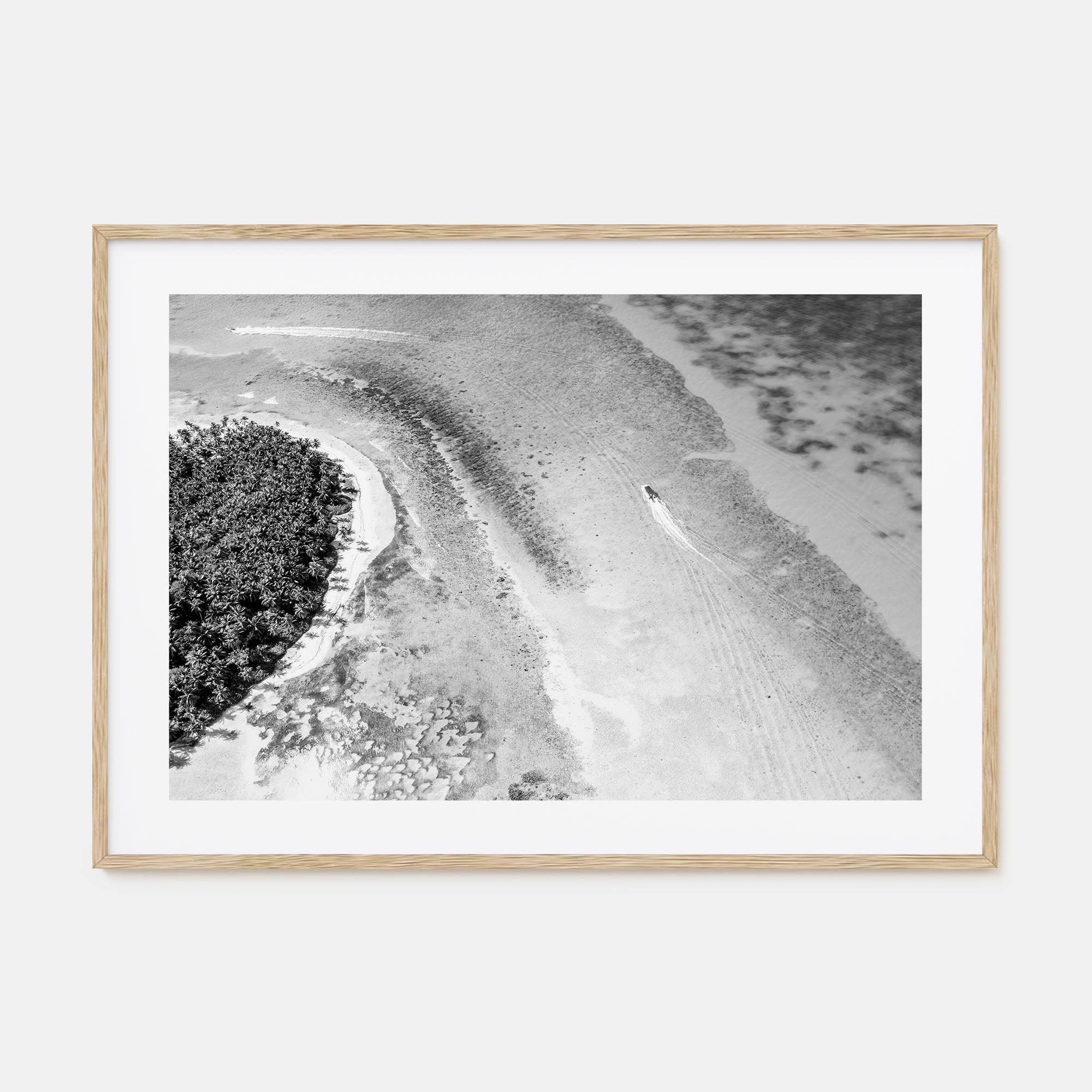 Dominican Republic Landscape B&W Poster