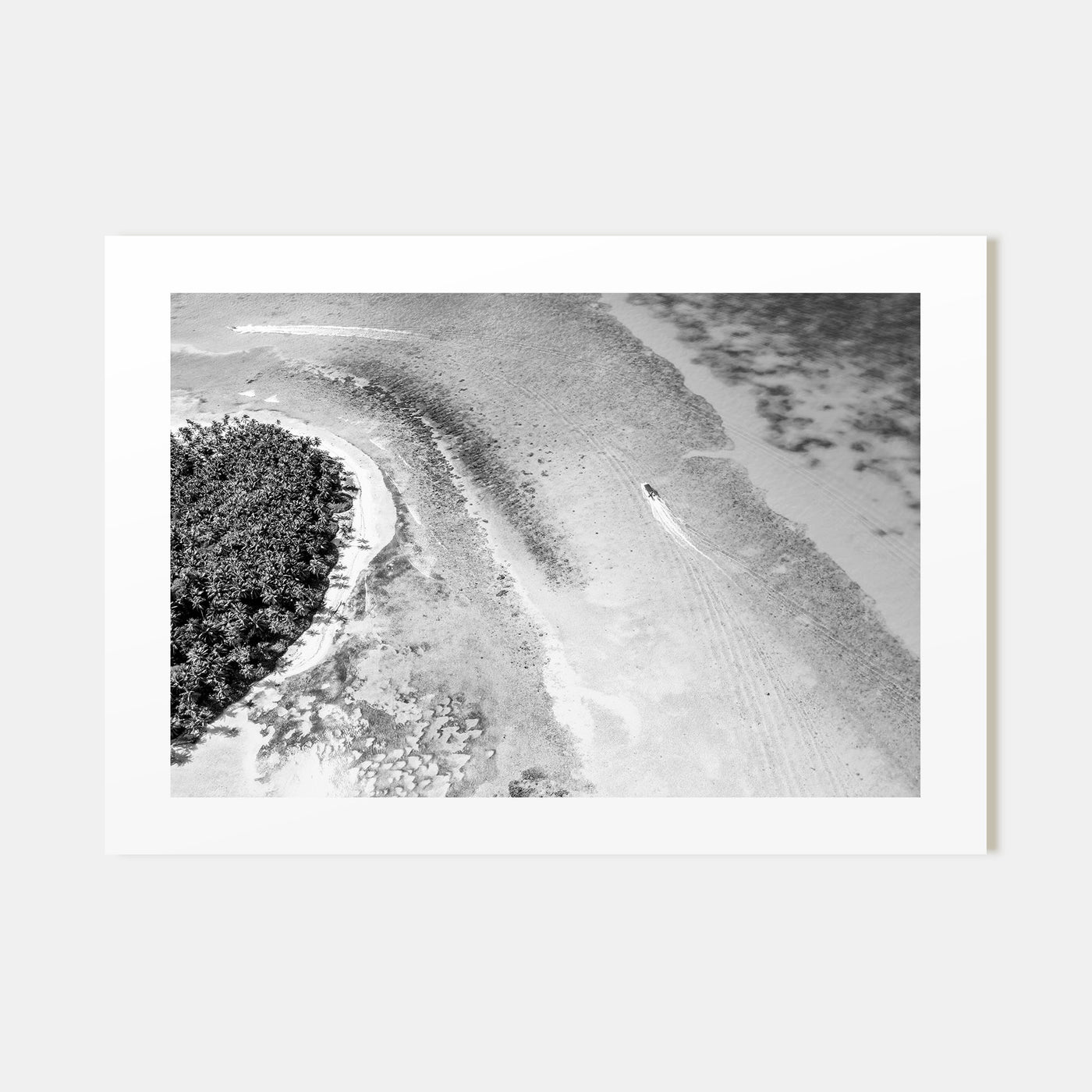 Dominican Republic Landscape B&W Poster