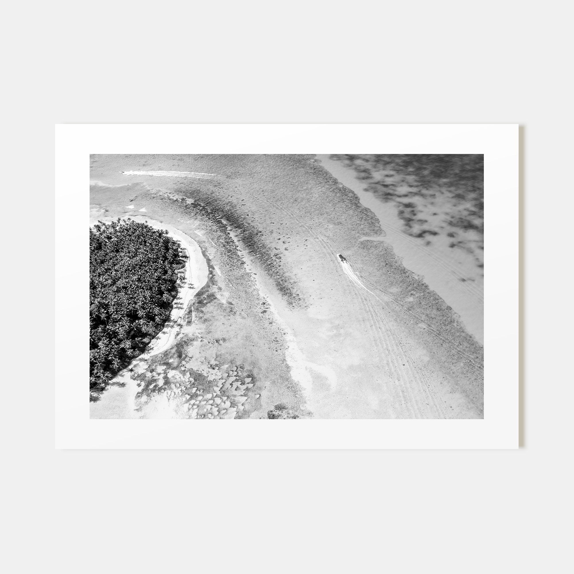 Dominican Republic Landscape B&W Poster