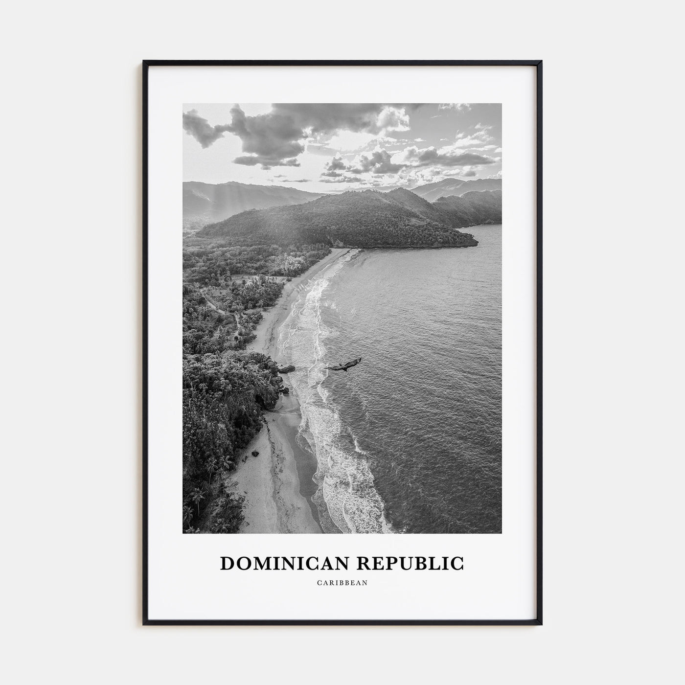 Dominican Republic Portrait B&W No 2 Poster