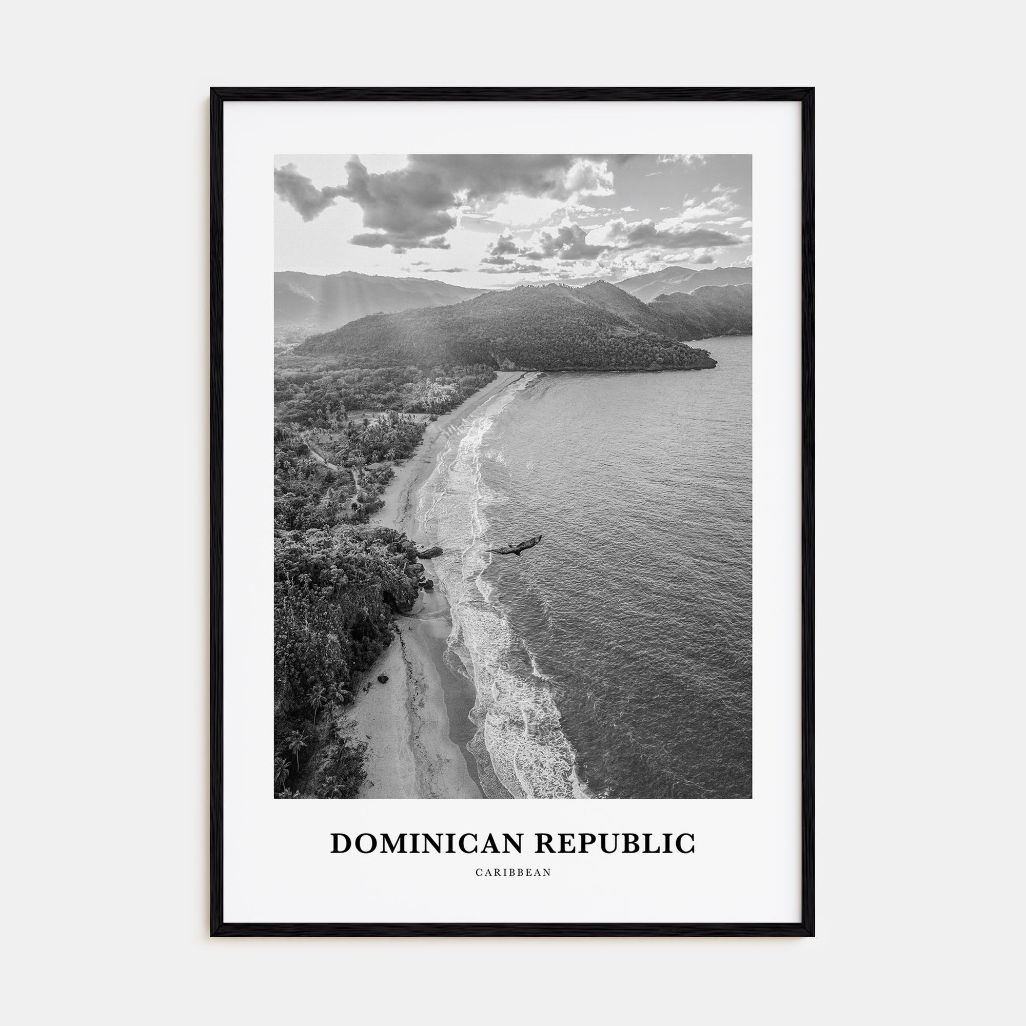 Dominican Republic Portrait B&W No 2 Poster