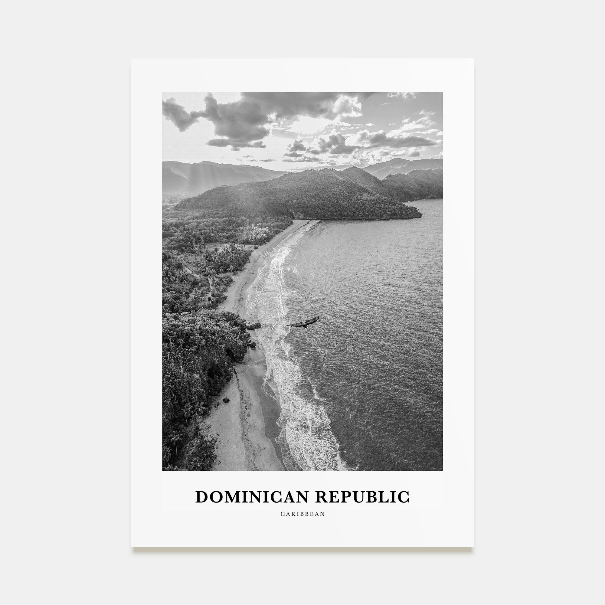Dominican Republic Portrait B&W No 2 Poster