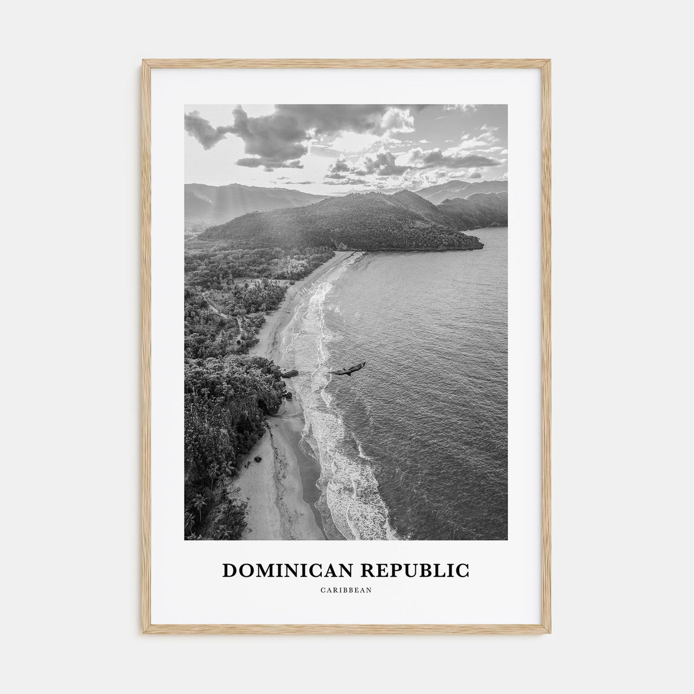Dominican Republic Portrait B&W No 2 Poster