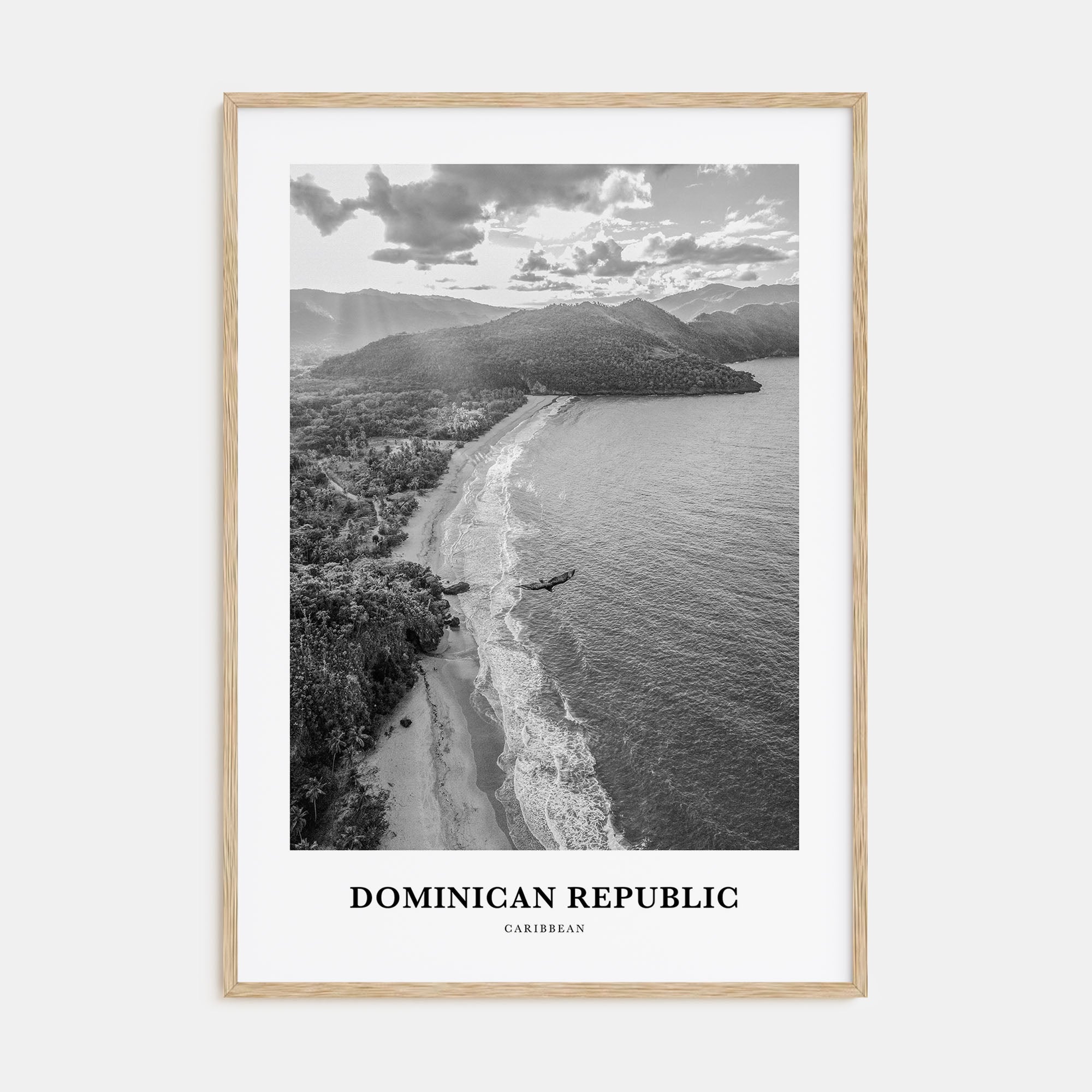 Dominican Republic Portrait B&W No 2 Poster