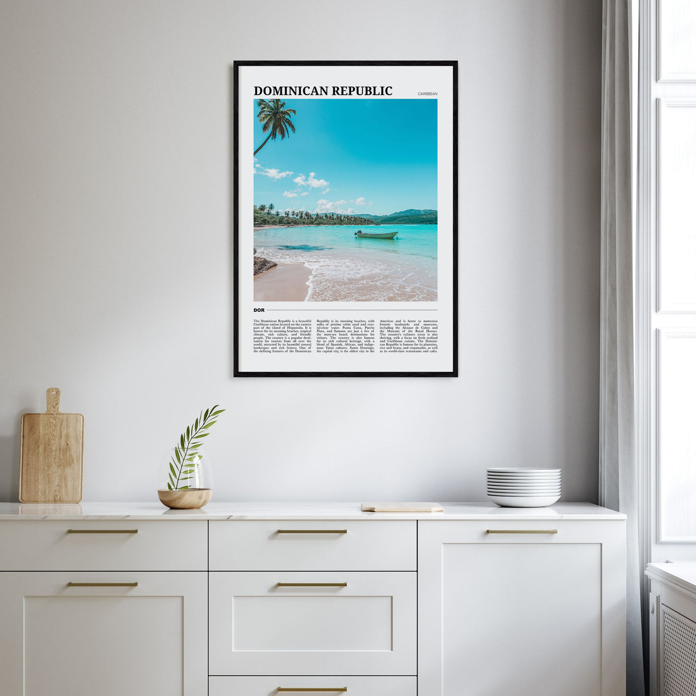 Dominican Republic Travel Color Poster
