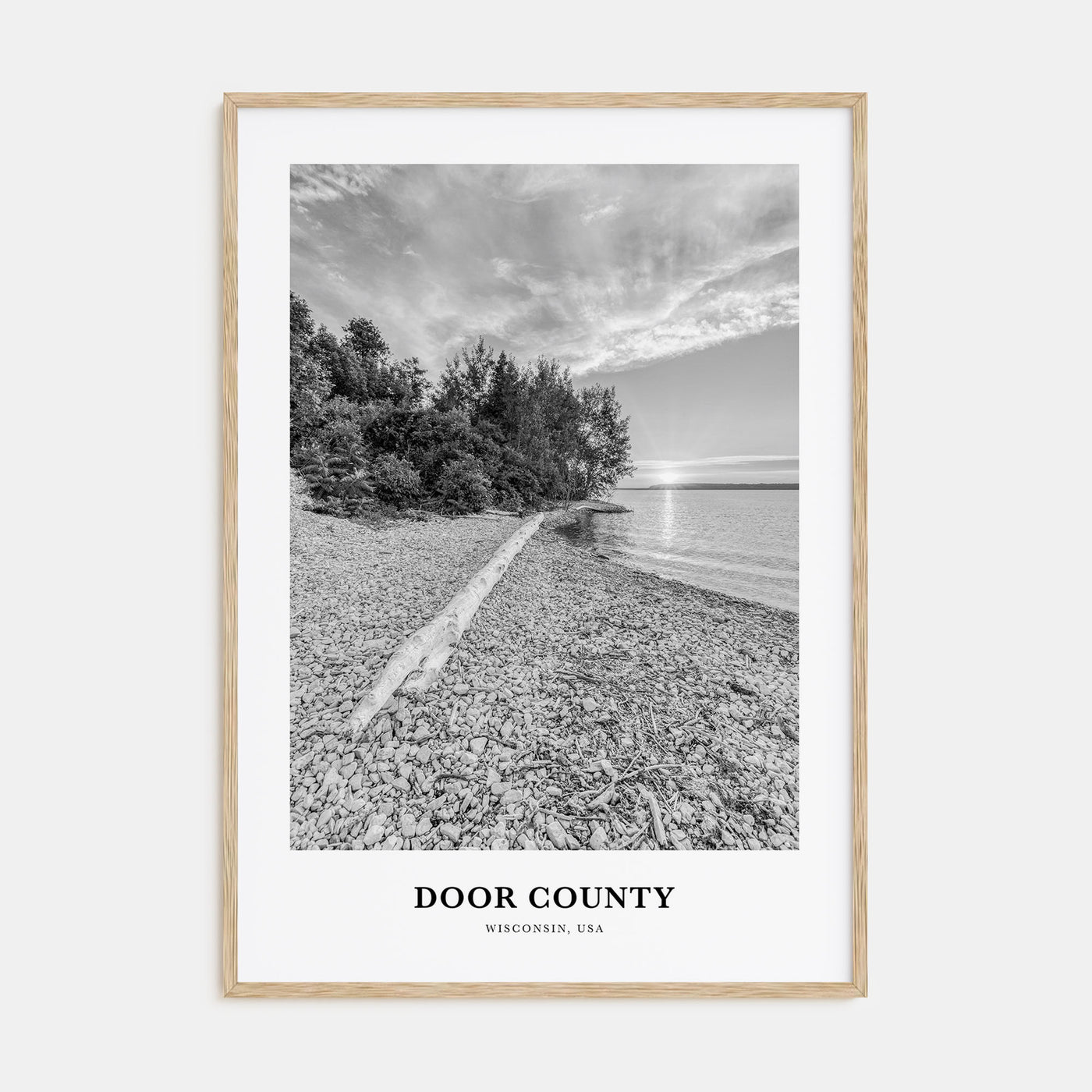 Door County Portrait B&W Poster