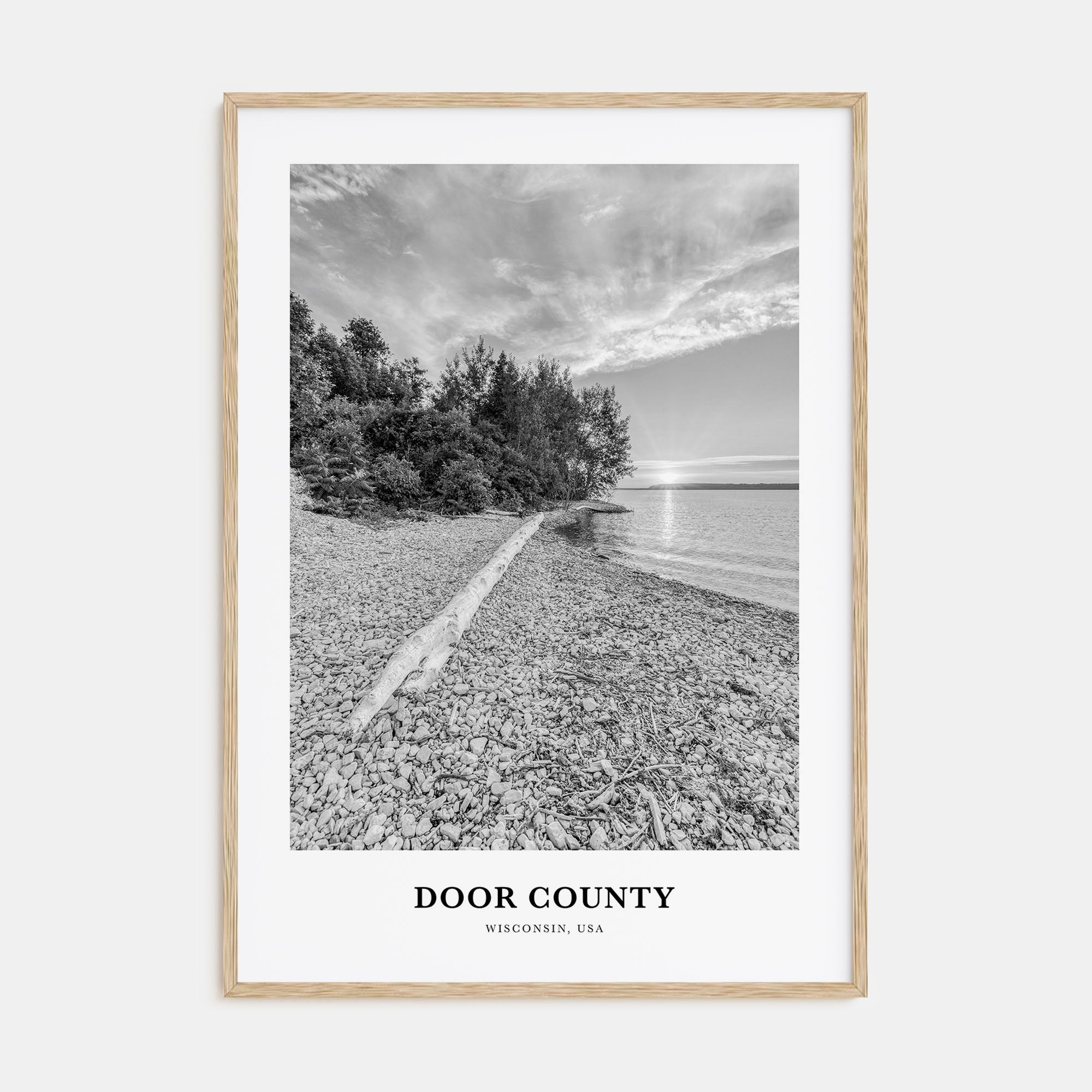 Door County Portrait B&W Poster