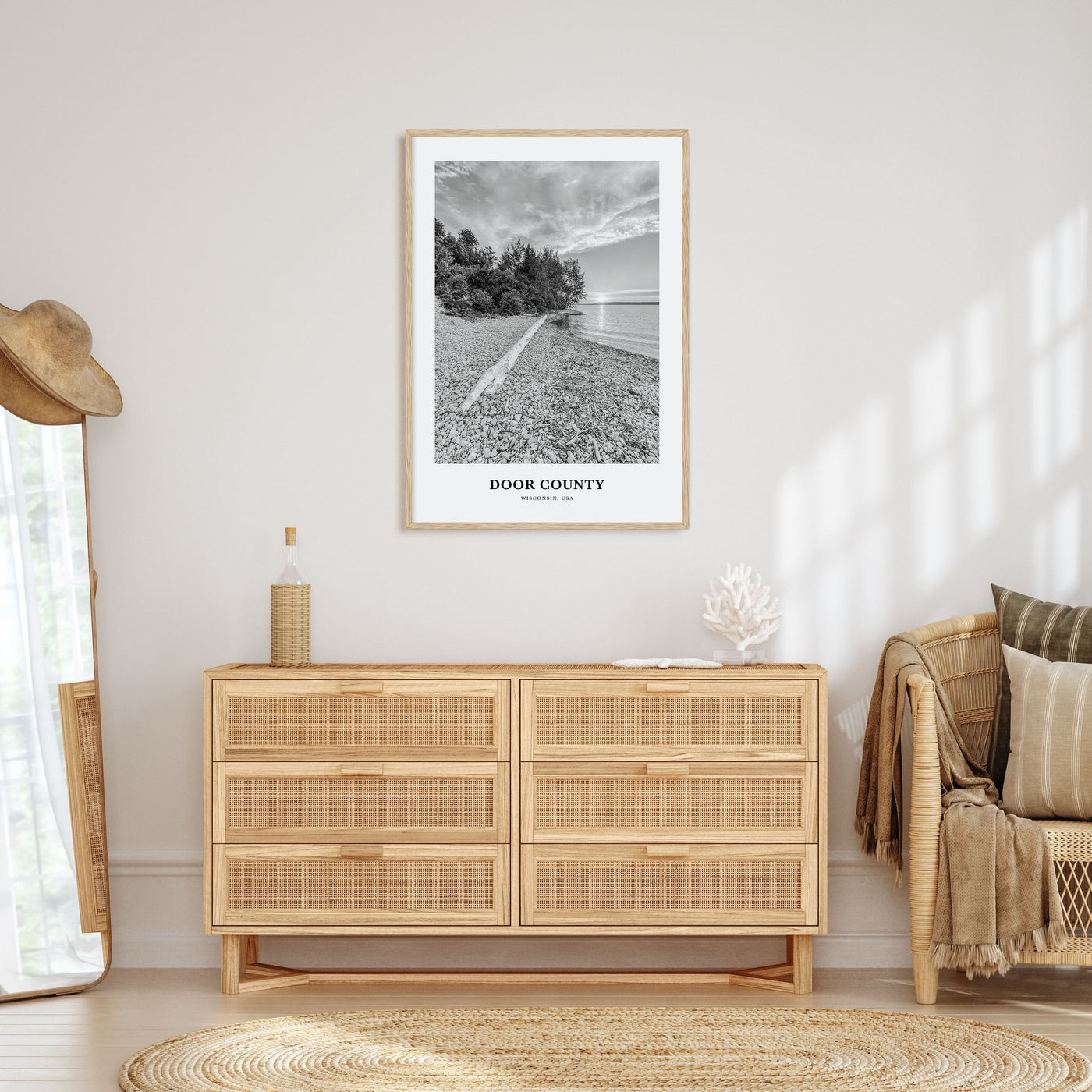 Door County Portrait B&W Poster