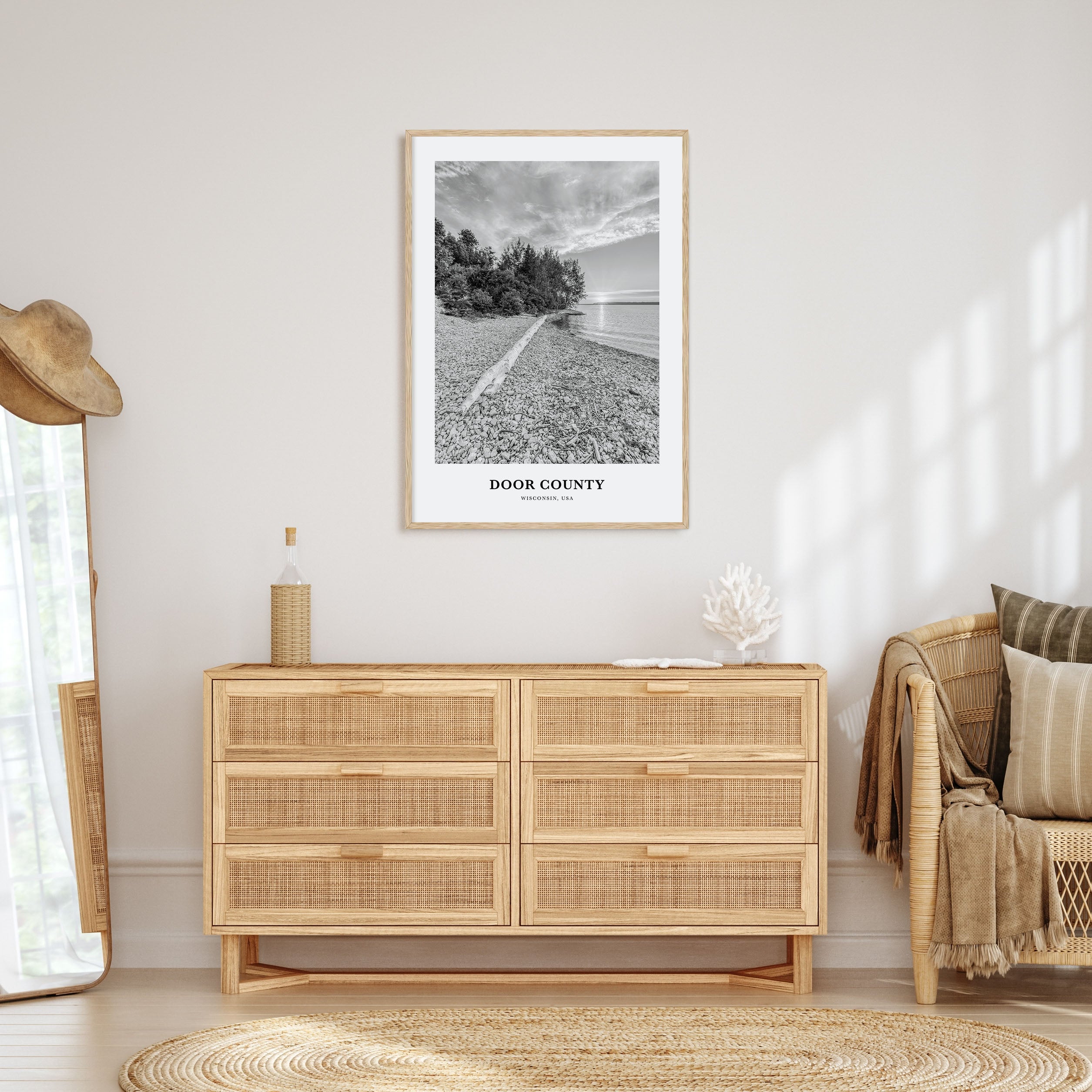 Door County Portrait B&W Poster