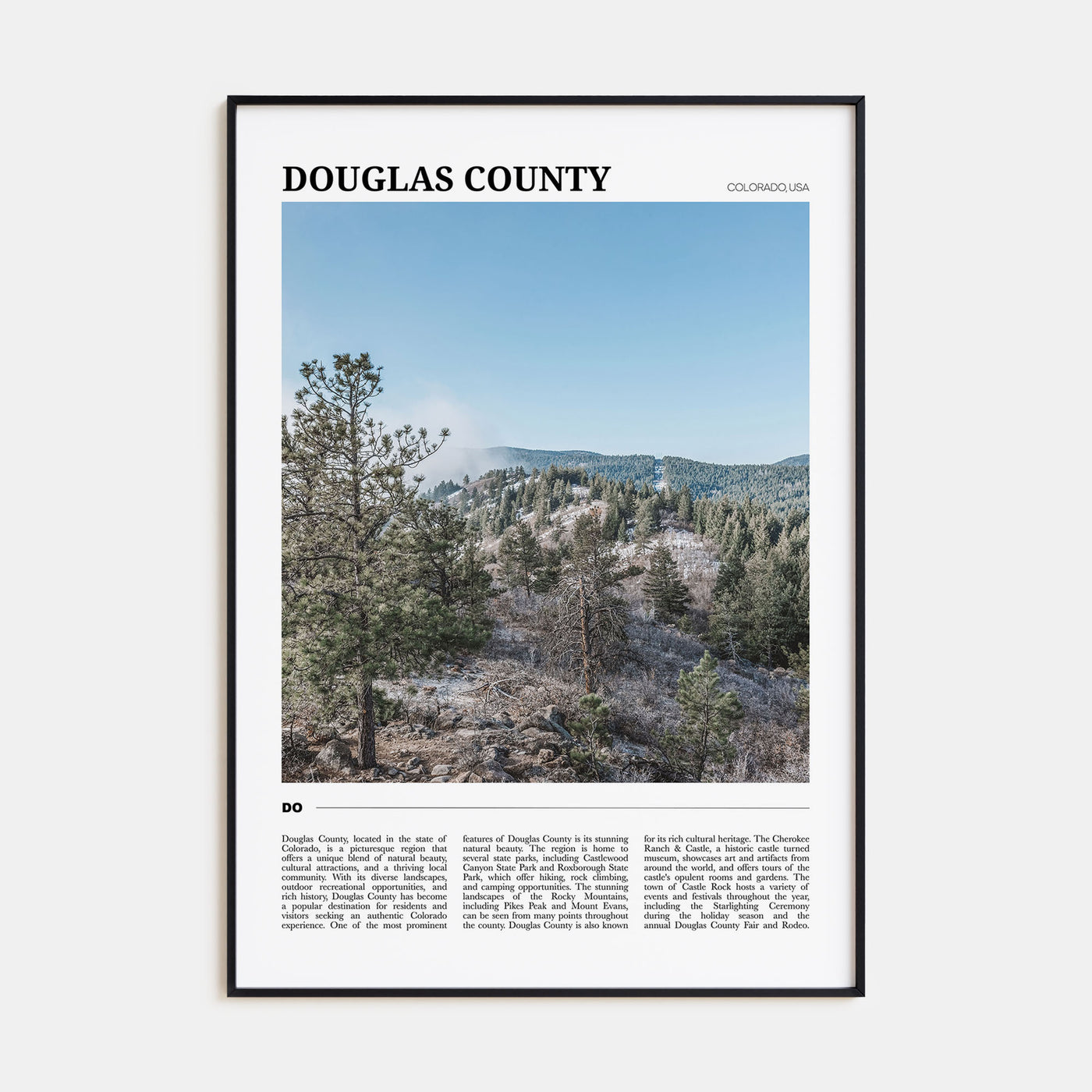 Douglas County Travel Color Poster