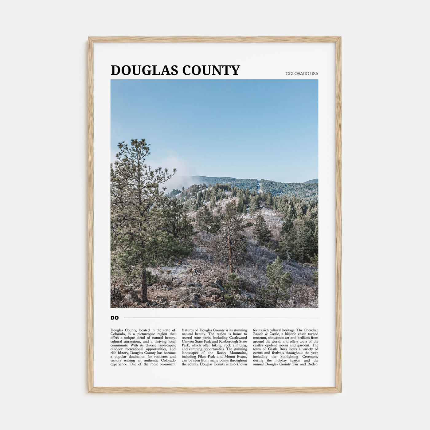 Douglas County Travel Color Poster