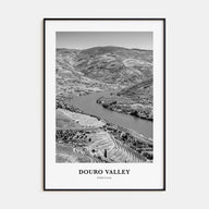 Douro Valley Portrait B&W Poster