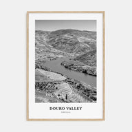 Douro Valley Portrait B&W Poster