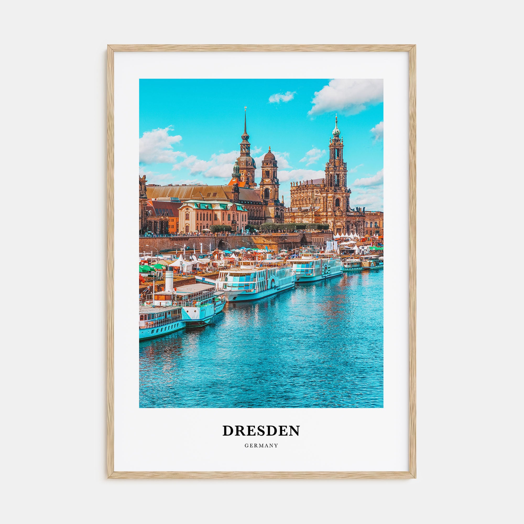 Dresden Portrait Color Poster