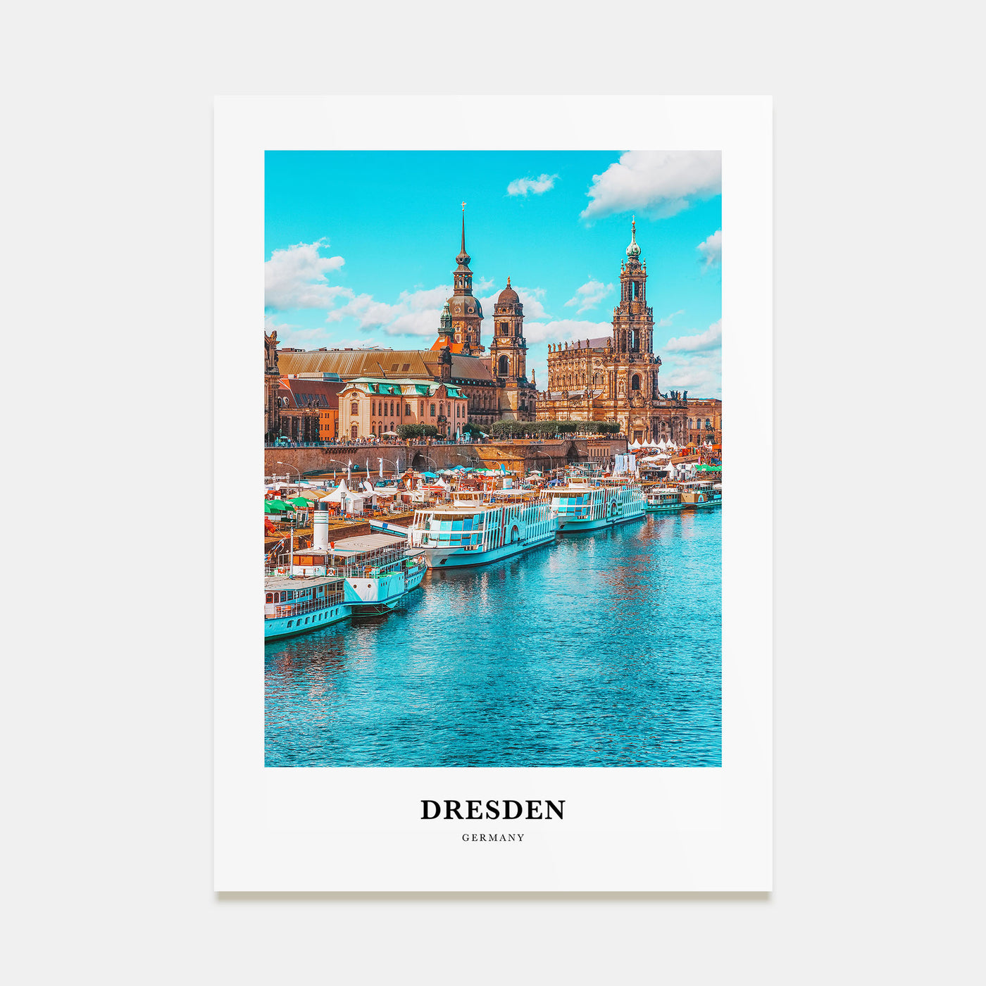 Dresden Portrait Color Poster