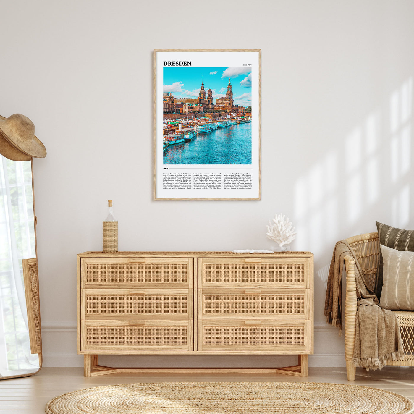 Dresden Travel Color Poster