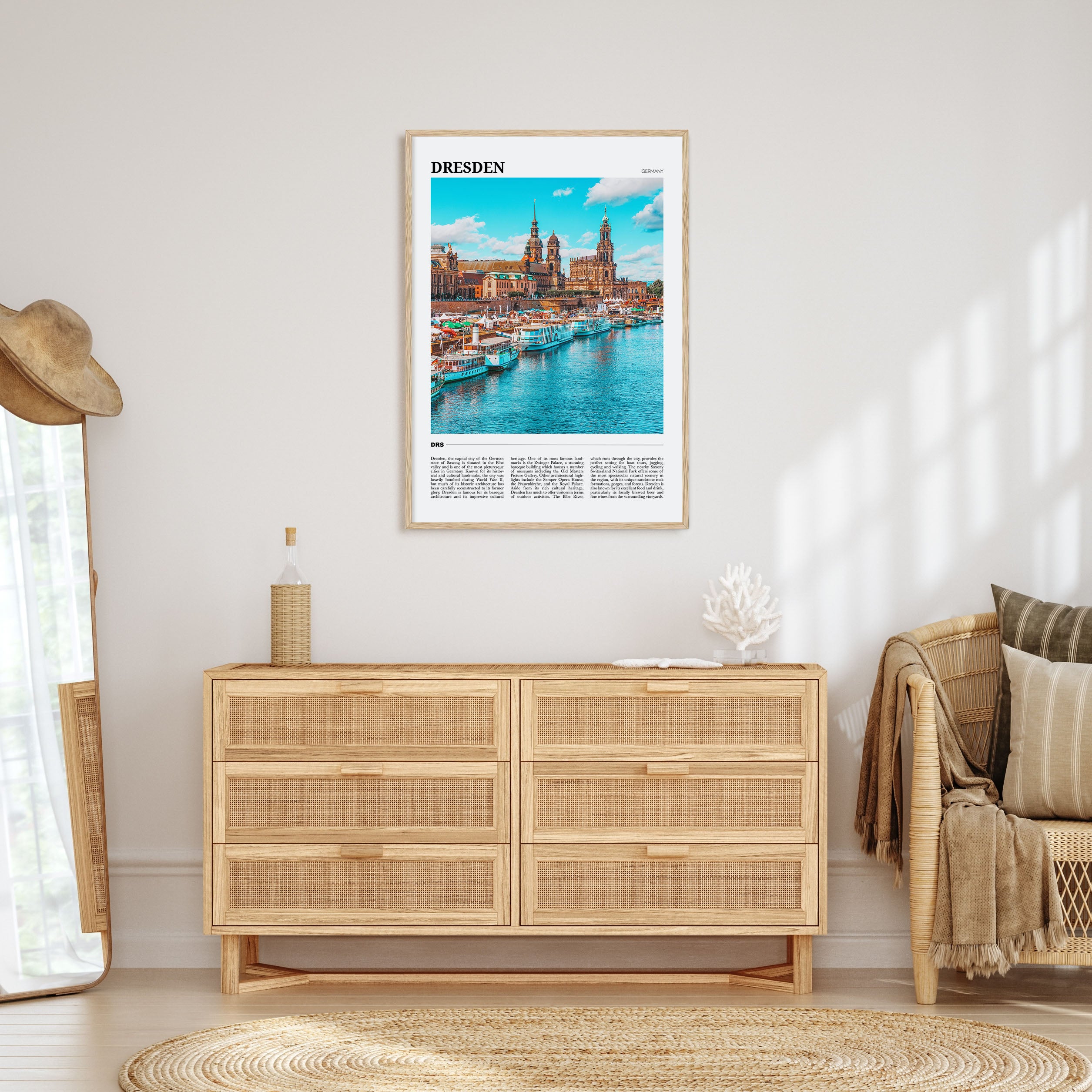 Dresden Travel Color Poster