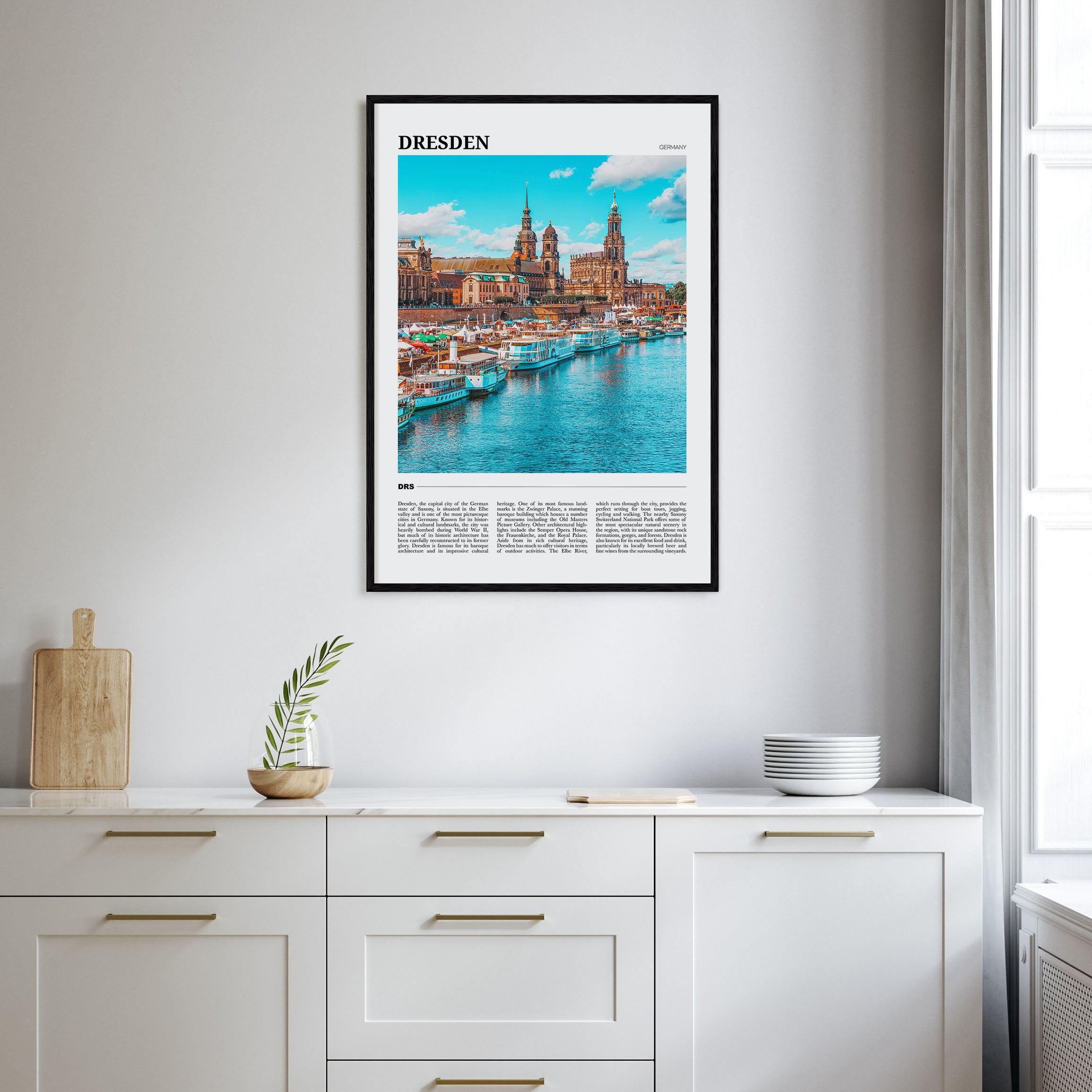 Dresden Travel Color Poster