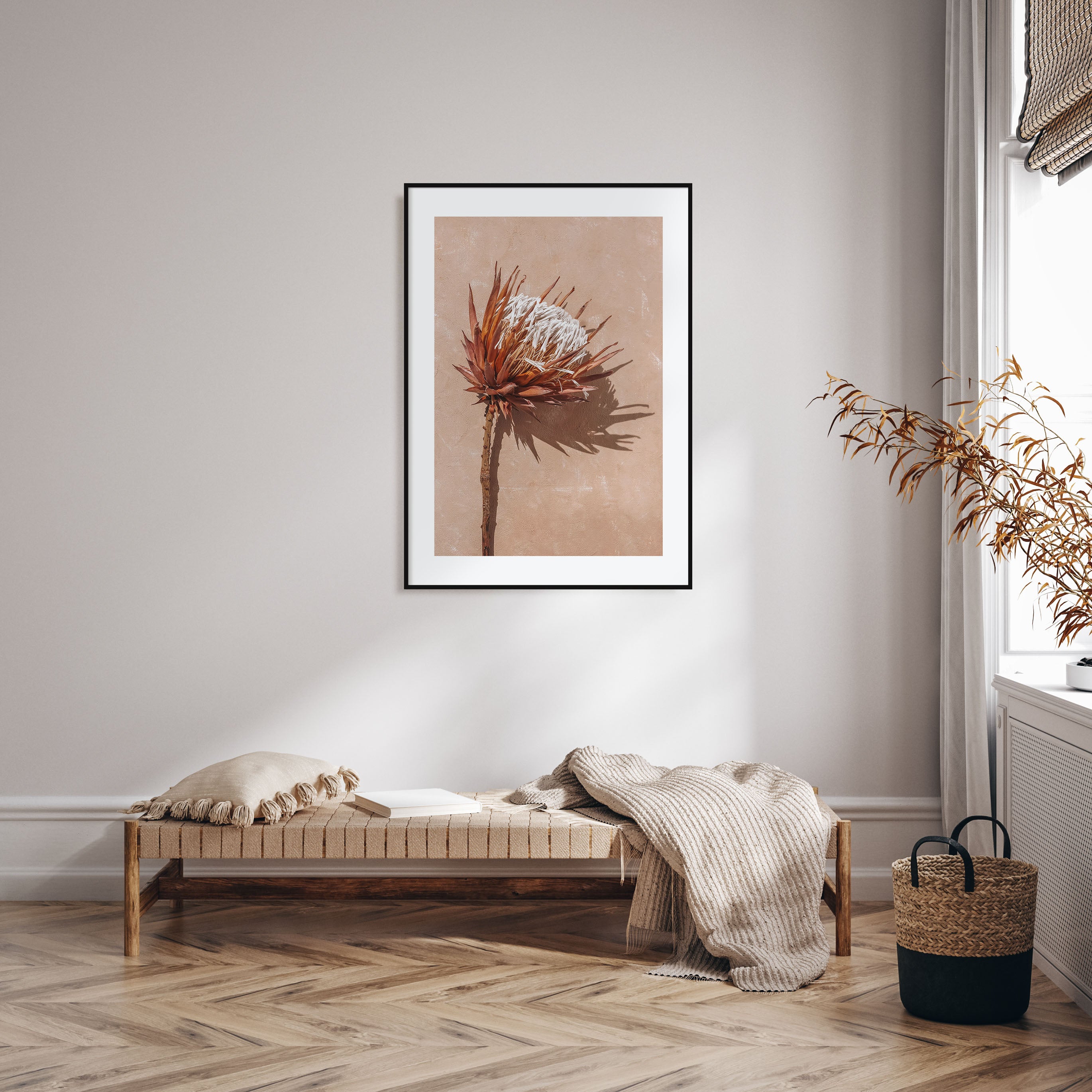 Dried Exotic Flower Photo Color Poster