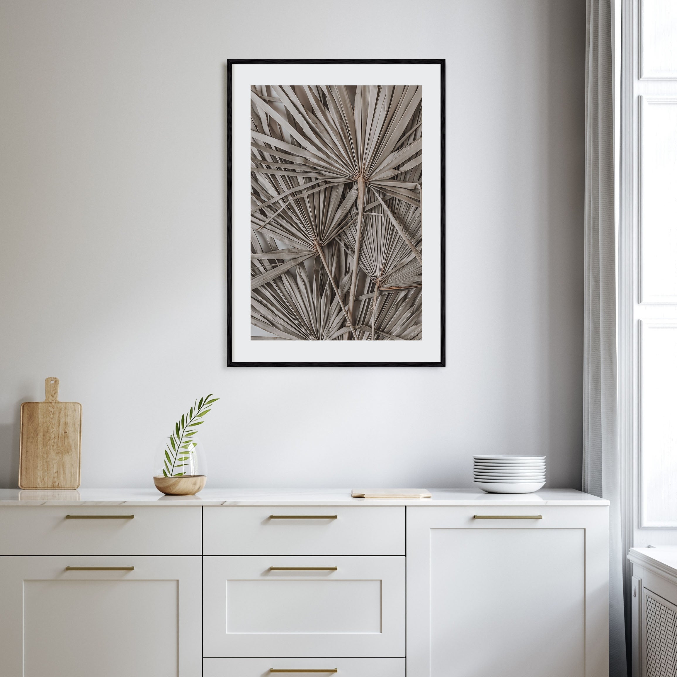 Dry Tropical Palm Leaf Photo Color No 1 Poster