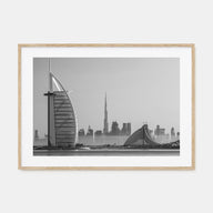 Dubai Landscape B&W Poster