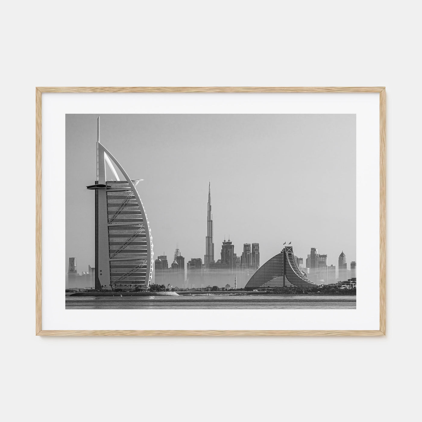 Dubai Landscape B&W Poster