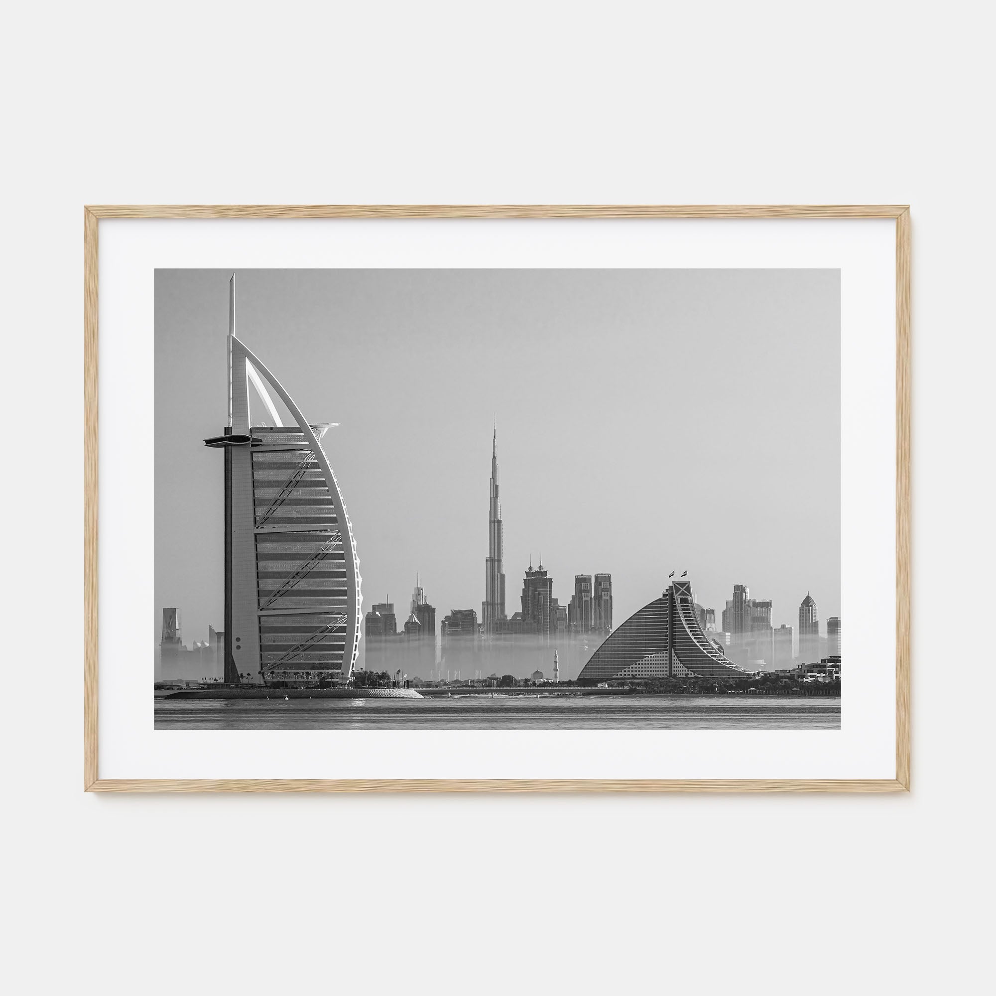 Dubai Landscape B&W Poster