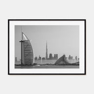 Dubai Landscape B&W Poster