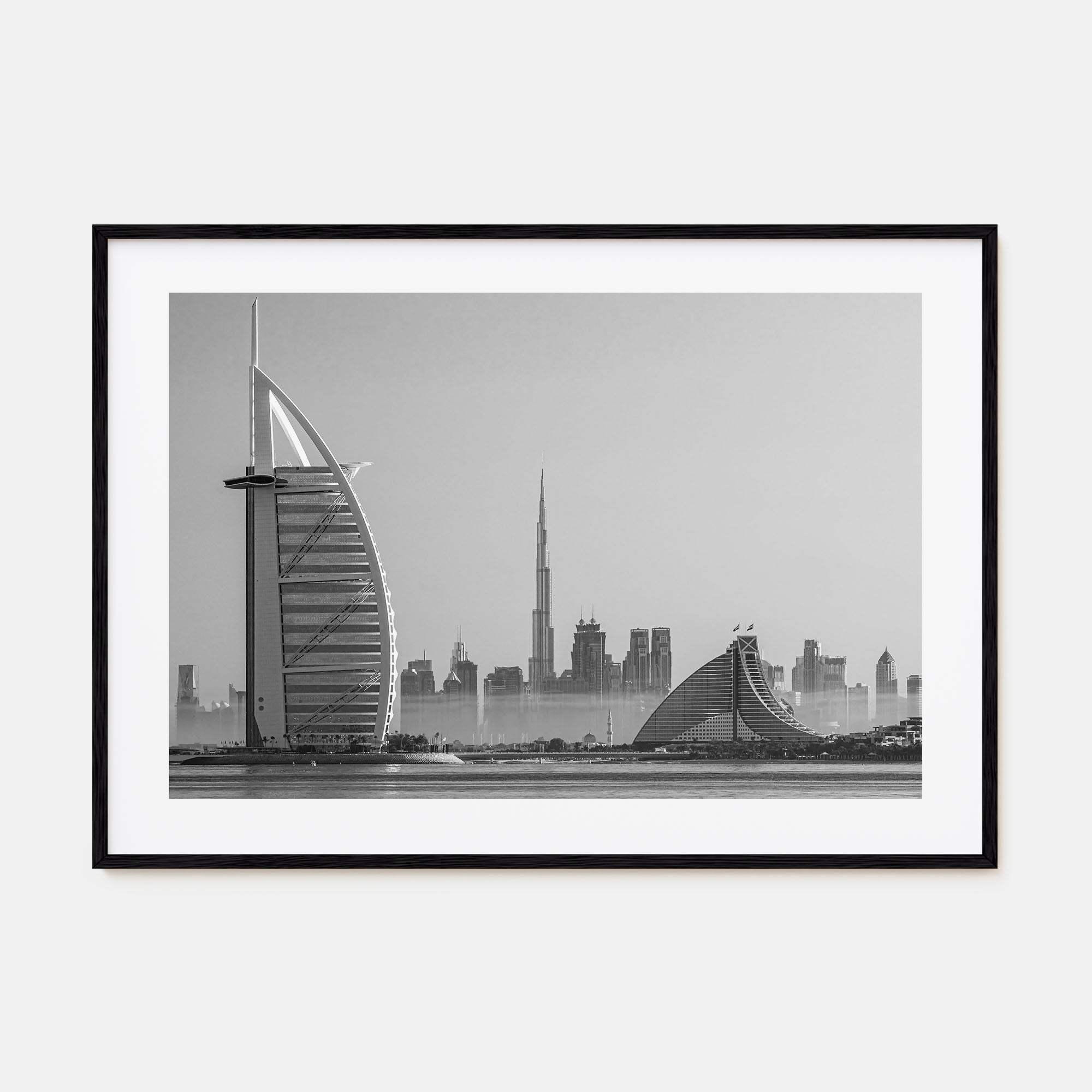 Dubai Landscape B&W Poster