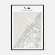 Dubai Map Portrait Poster