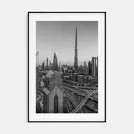 Dubai Photo B&W No 2 Poster