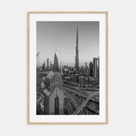 Dubai Photo B&W No 2 Poster