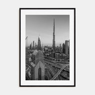 Dubai Photo B&W No 2 Poster