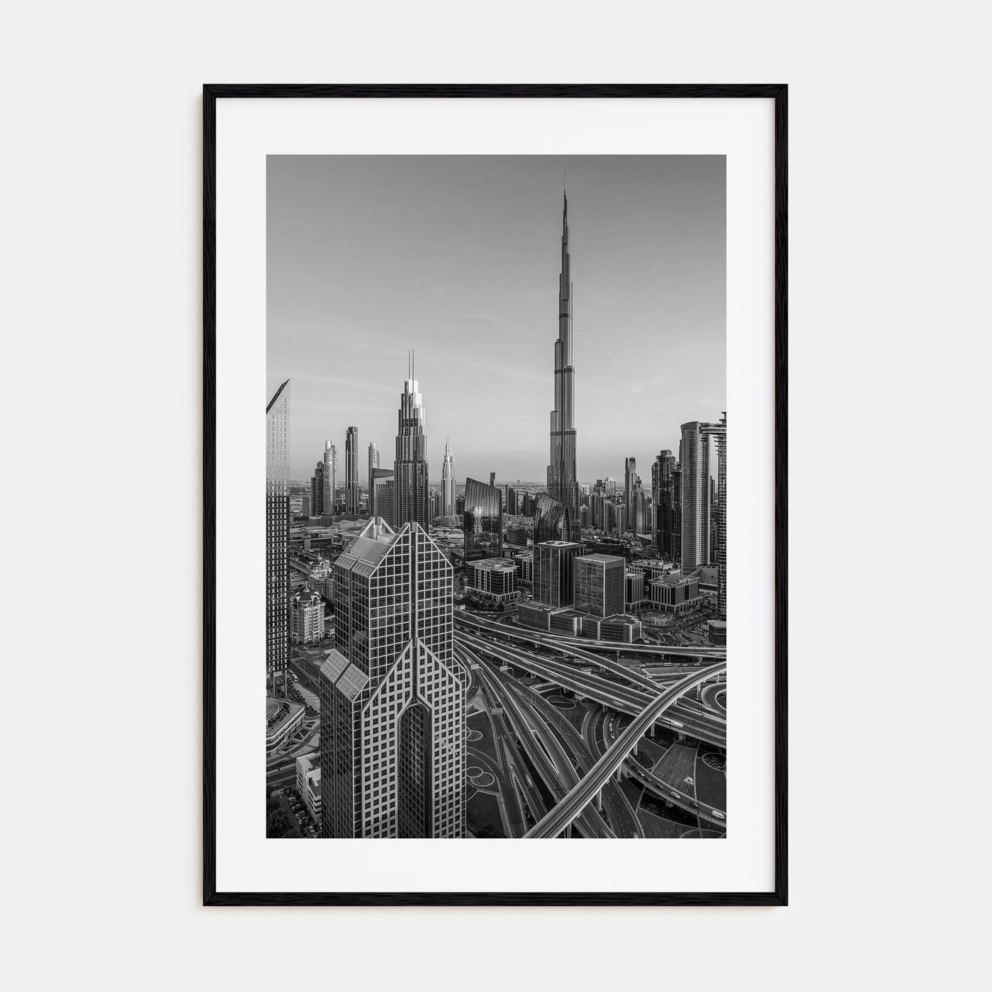 Dubai Photo B&W No 2 Poster