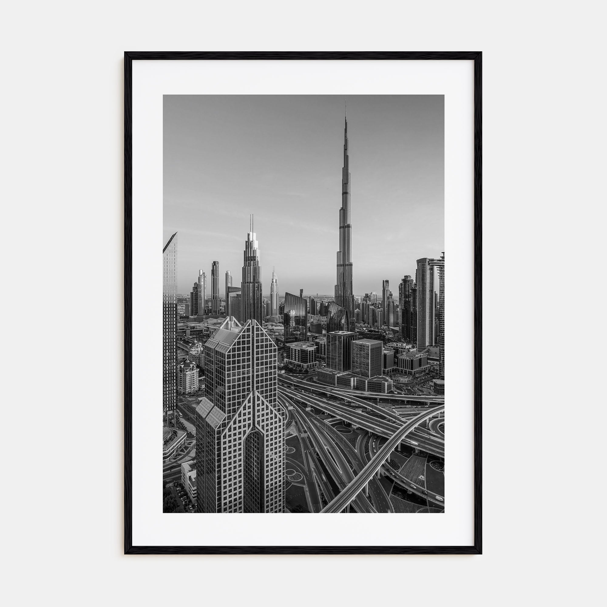 Dubai Photo B&W No 2 Poster