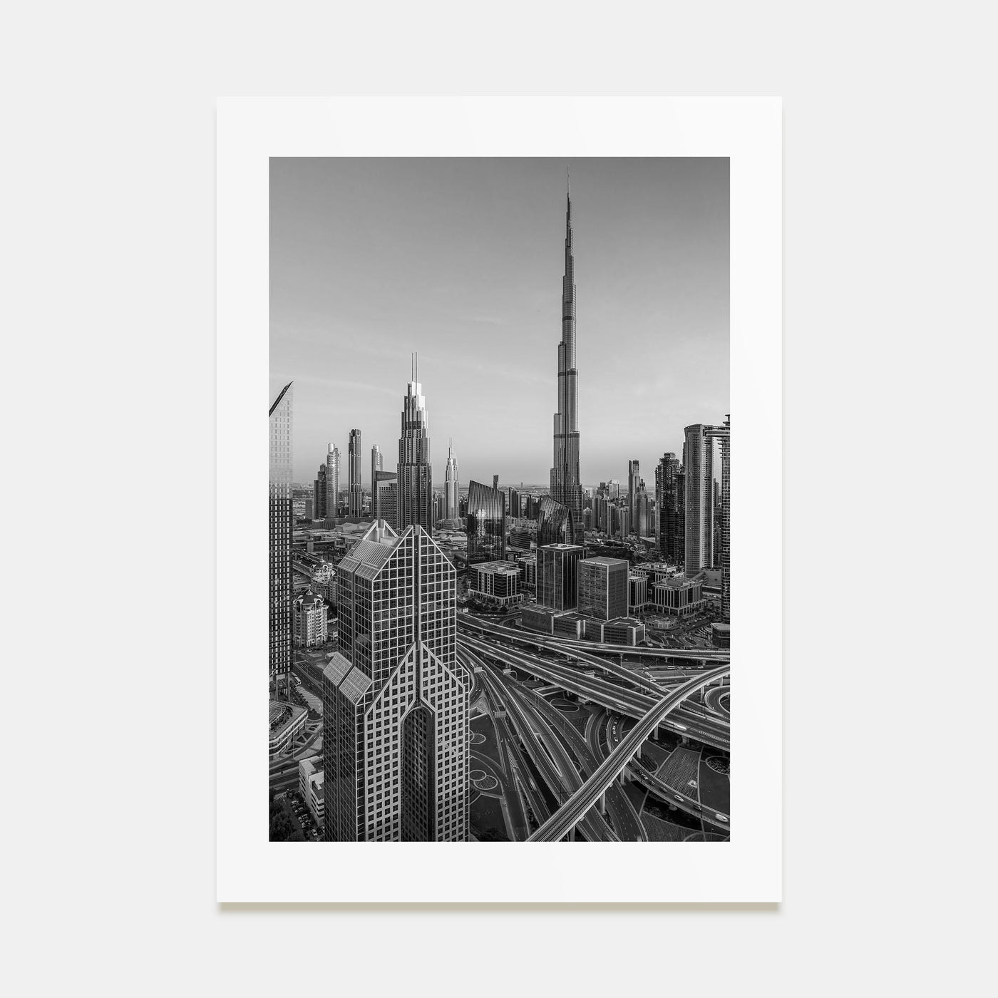 Dubai Photo B&W No 2 Poster