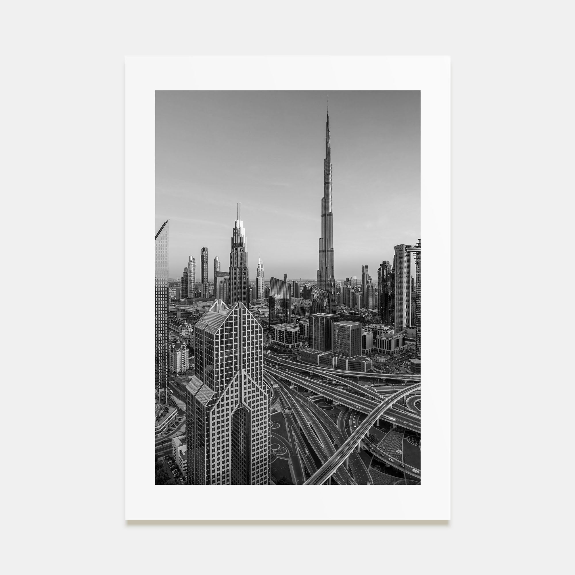 Dubai Photo B&W No 2 Poster