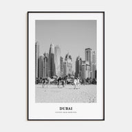Dubai Portrait B&W No 1 Poster