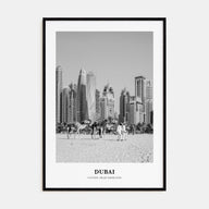 Dubai Portrait B&W No 1 Poster