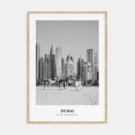Dubai Portrait B&W No 1 Poster