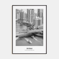 Dubai Portrait B&W No 2 Poster
