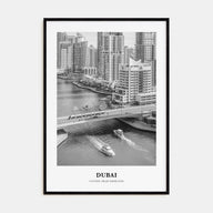 Dubai Portrait B&W No 2 Poster