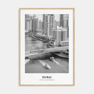 Dubai Portrait B&W No 2 Poster